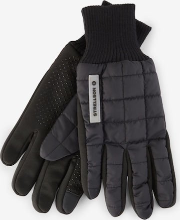 STRELLSON Full Finger Gloves in Black: front