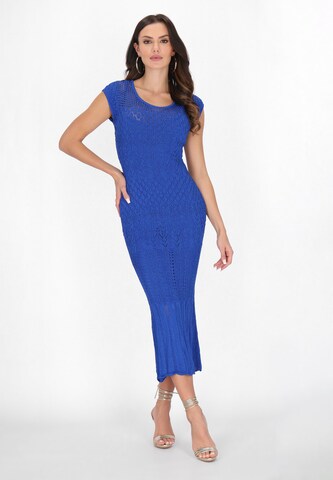 faina Knit dress in Blue