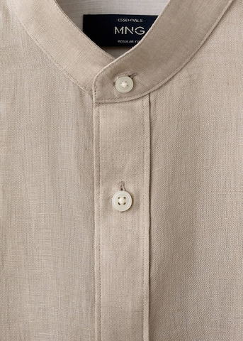MANGO MAN Regular fit Button Up Shirt 'Chennai' in Beige