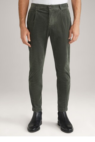 JOOP! Regular Pleat-Front Pants ' Lester ' in Green: front