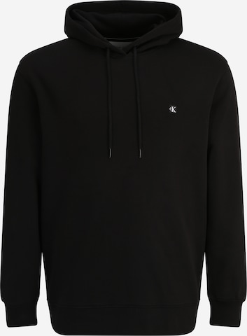 Sweat-shirt Calvin Klein Jeans Plus en noir : devant