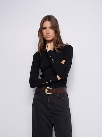 Salsa Jeans Trui in Zwart: voorkant
