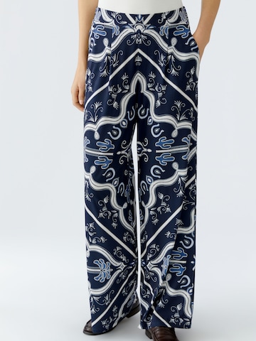 OUI Wide Leg Hose in Blau: Vorderseite