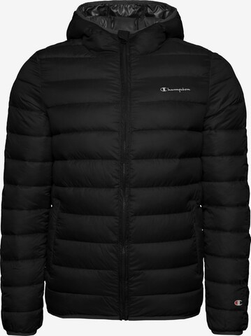 Champion Authentic Athletic Apparel Winter Jacket in Black: front