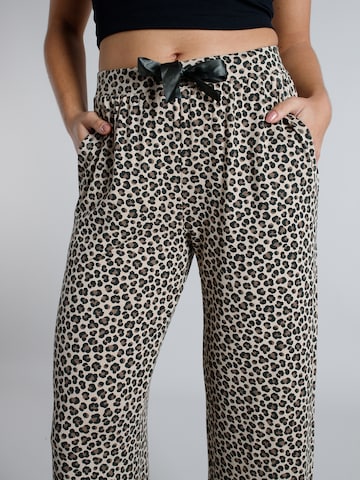 TOM TAILOR Pyjamasbyxa i brun