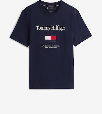 TOMMY HILFIGER Majica | modra barva: sprednja stran