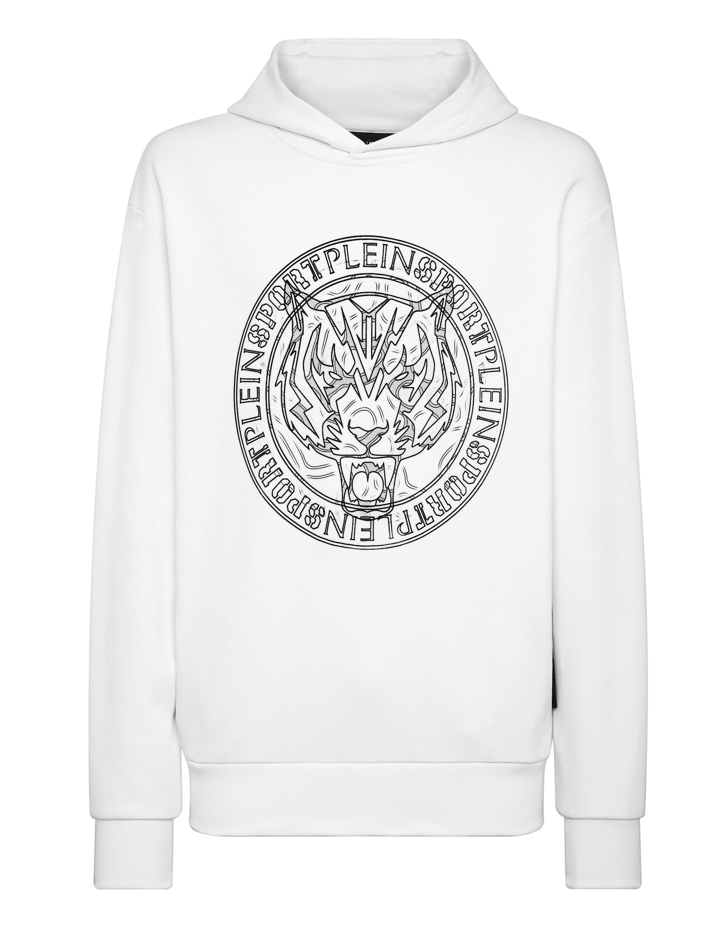 Plein Sport - Sudadera 'Tiger' en blanco: frente