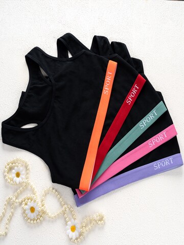 LOREZA Undershirt 'Mädchen Bustier Flora' in Mixed colors