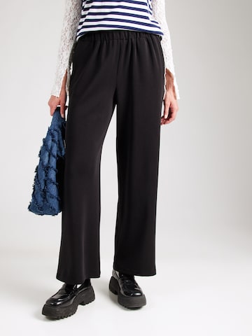 Loosefit Pantalon 'SLFTENNY' SELECTED en noir : devant