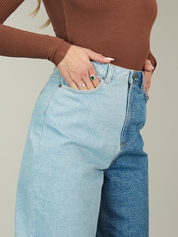 ABOUT YOU x Alina Eremia Tapered Jeans 'Felicia' in Blue