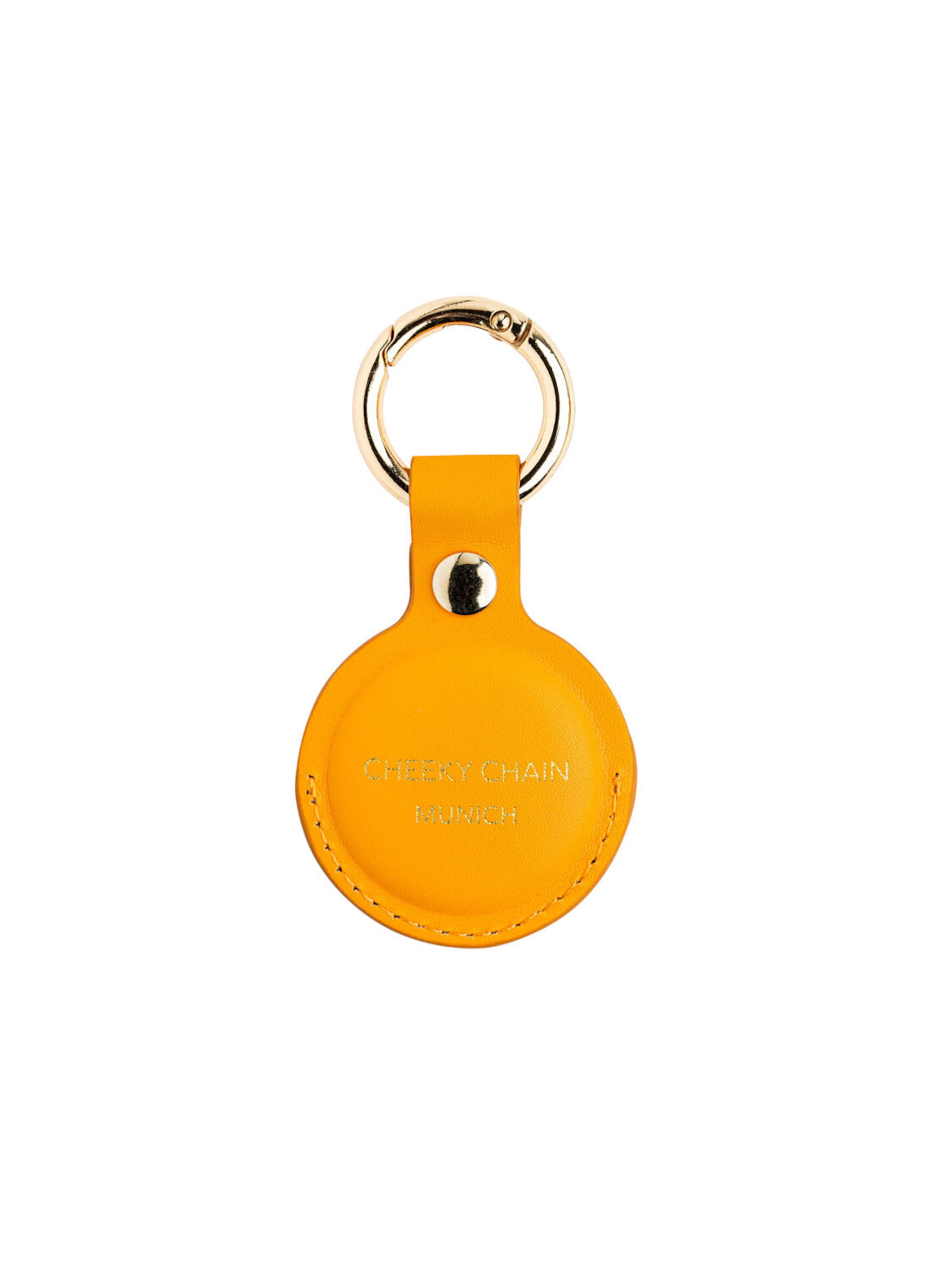 Cheeky Chain Munich Key Ring 'Airtag' in Orange: front