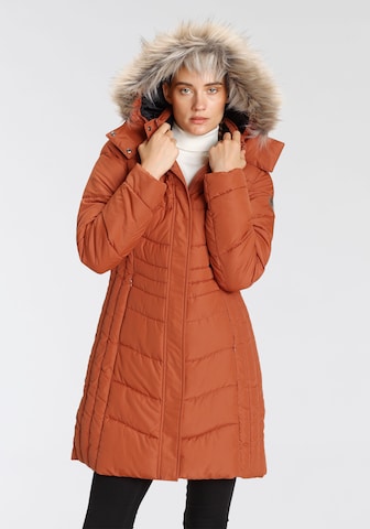 ICEPEAK Winter Coat 'PAIVA' in Orange: front