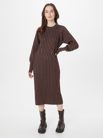 Robes en maille 'SRFelina' Soft Rebels en marron : devant