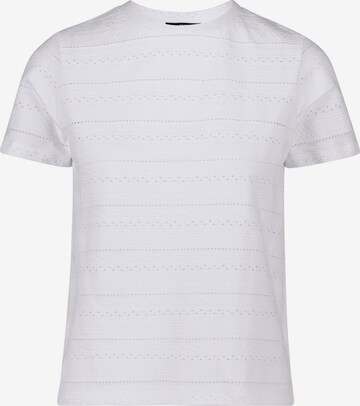 zero Shirt mit Ajourstrickmuster in Weiß: predná strana