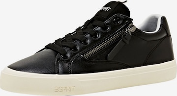 ESPRIT Sneakers laag in Zwart: voorkant