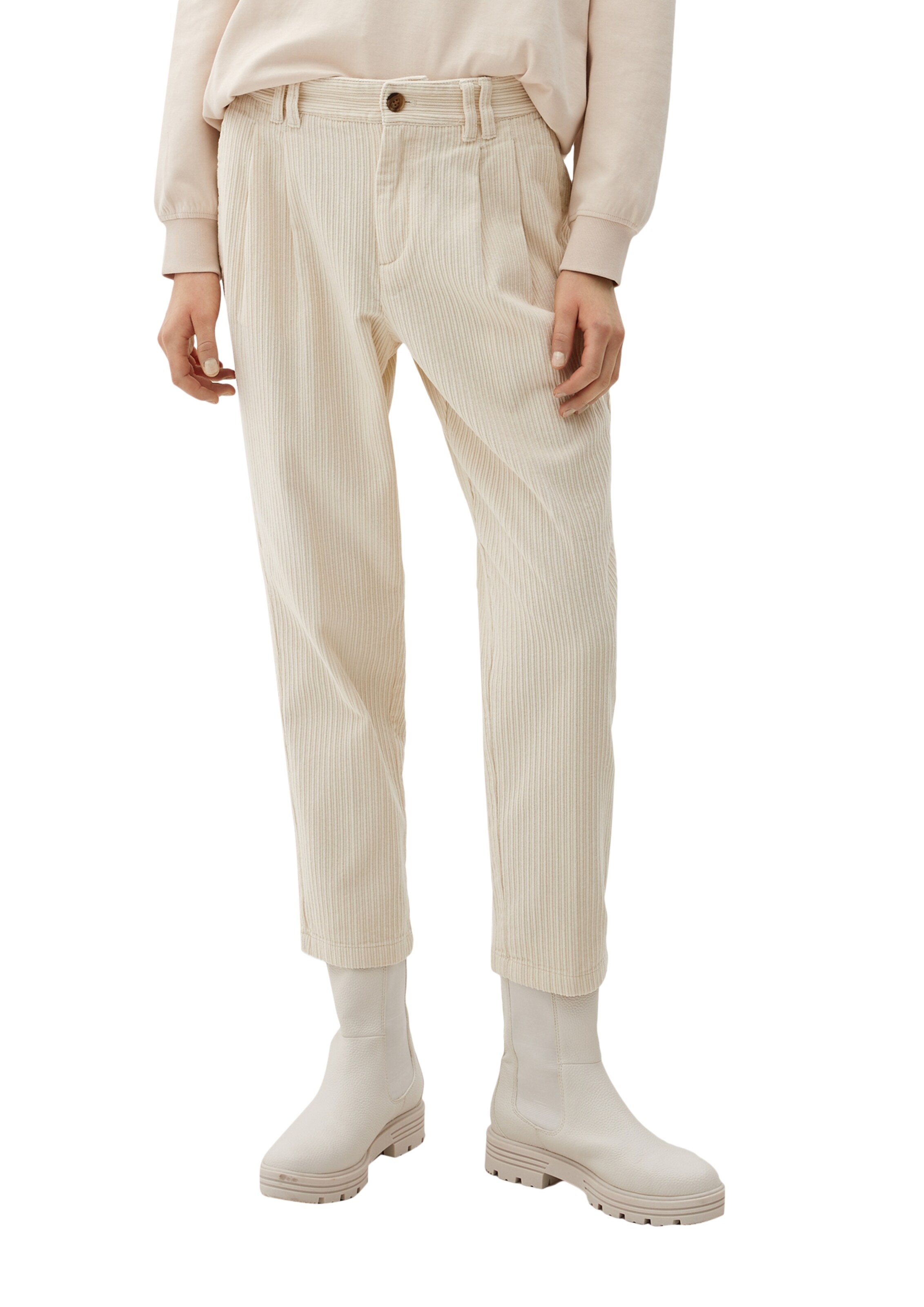 s.Oliver Regular Hose in Beige: Vorderseite