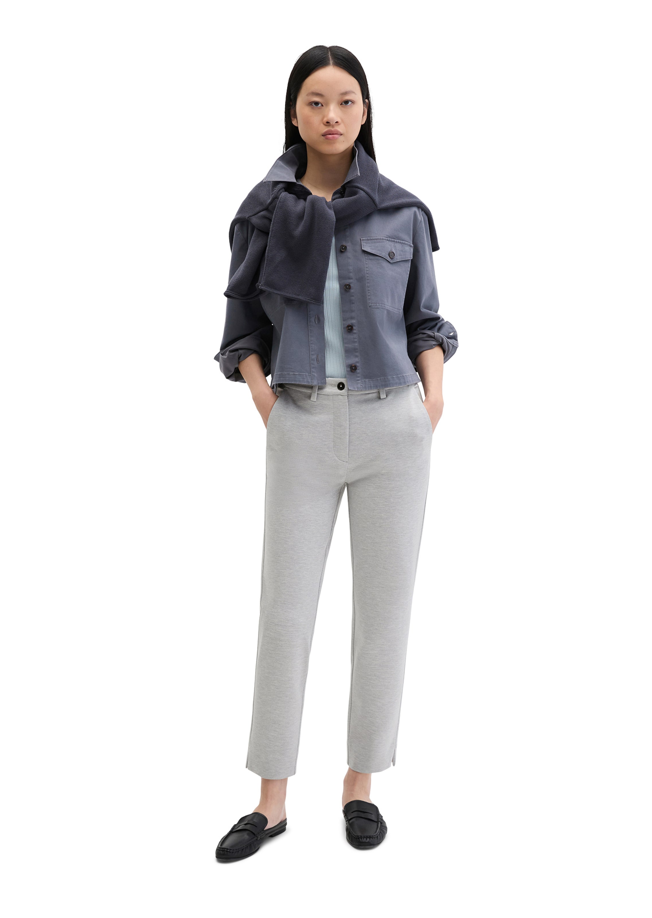Coupe slim Pantalon 'Malin' Marc O'Polo en gris