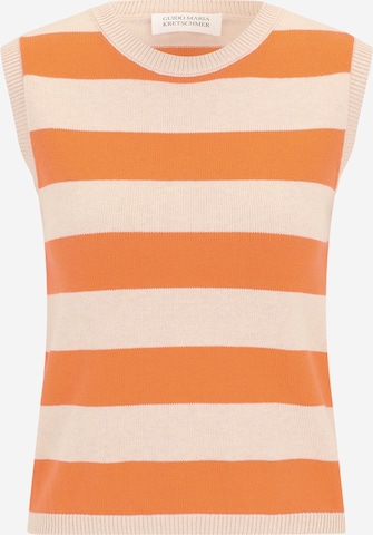 smėlio Guido Maria Kretschmer Women Megzta palaidinė be rankovių 'Darleen': priekis