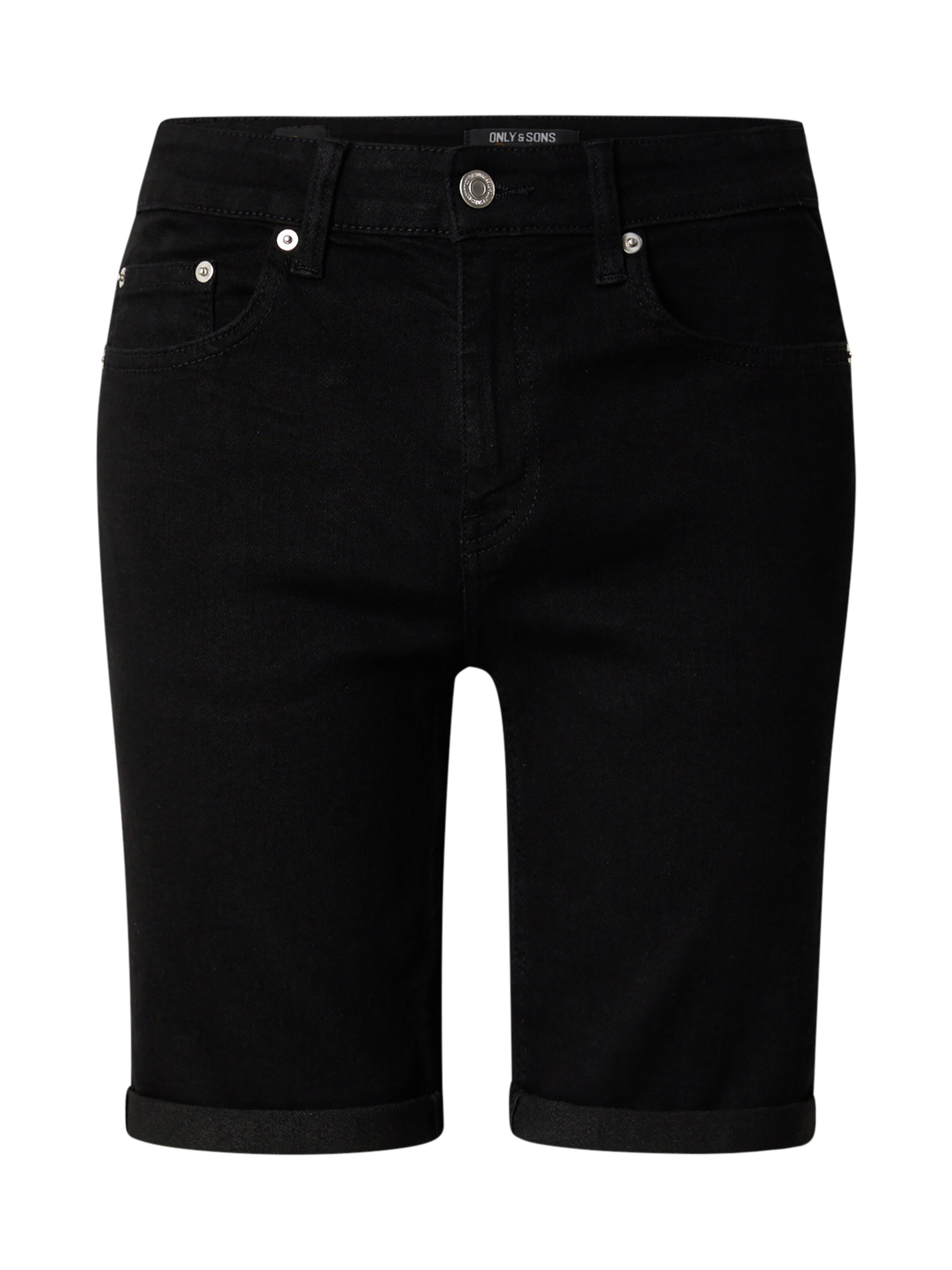 melns Only & Sons Standarta Džinsi 'ONSPly': no priekšpuses