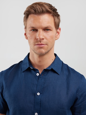 Slim fit Camicia 'Liners' di BIG STAR in blu
