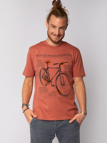 Watapparel Shirt 'Fahrrad Grundlagen ' in Red: front
