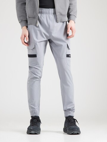 UNDER ARMOUR Športne hlače 'Tech Utility' | srebrna barva: sprednja stran