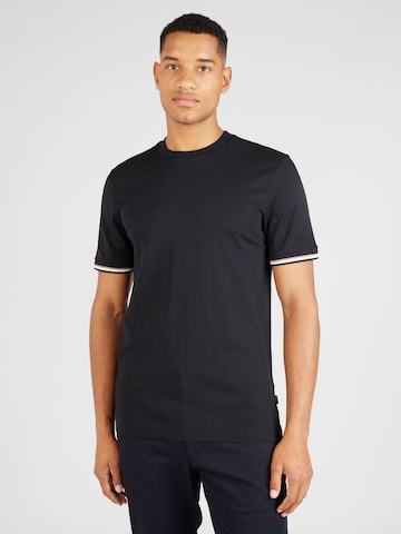 T-Shirt 'Thompson 04' BOSS en noir : devant