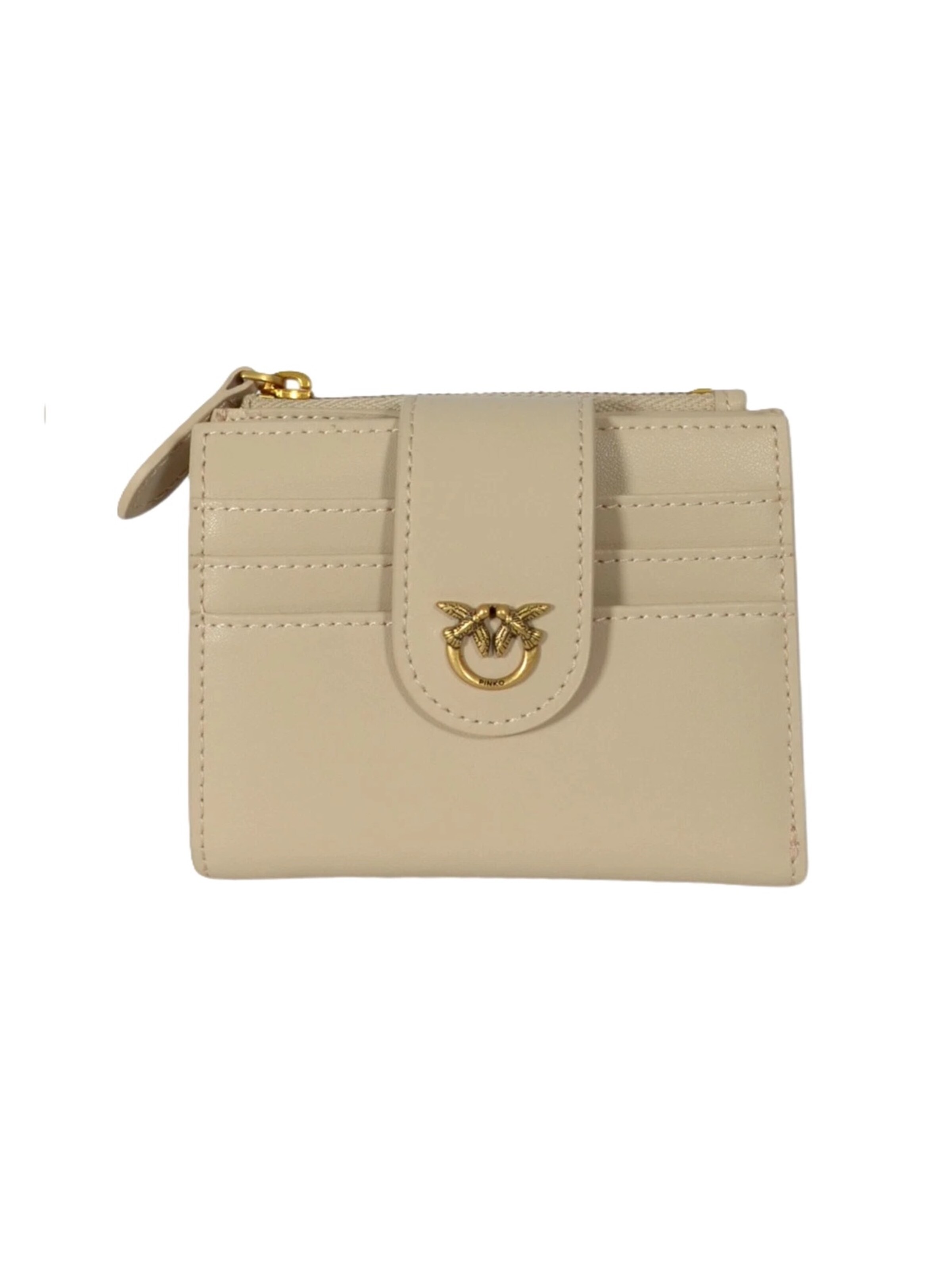 Porte-monnaies '103610 A0F1' PINKO en beige : devant