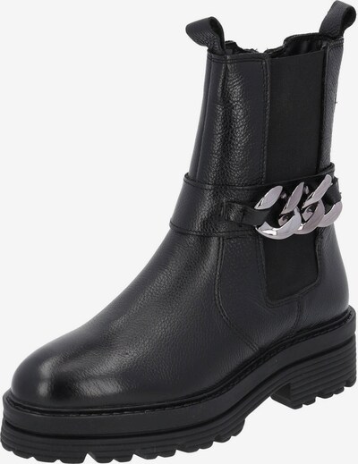 Palado Chelsea boots 'Delxa' in de kleur Zwart / Zilver, Productweergave