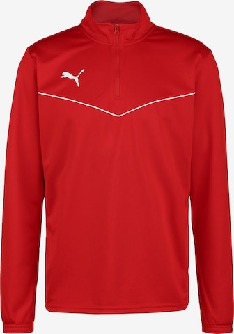 PUMA Sportsweatshirt 'TeamRise' in Rood: voorkant