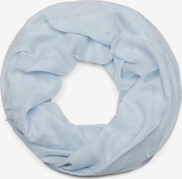 styleBREAKER Schlauchschal 'Loop Schal mit Perlen Applikation' in Blau: Vorderseite