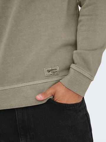 Bluză de molton 'ONSBROCK' de la Only & Sons pe gri