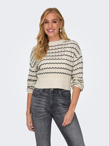 Pullover 'Asa' di ONLY in beige: frontale