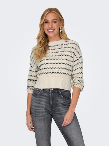 ONLY Pullover 'Asa' in Beige: predná strana