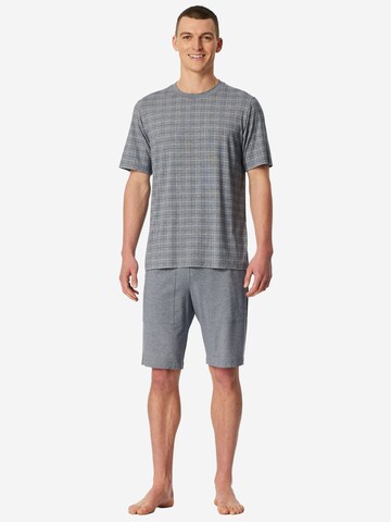 SCHIESSER Pajama short in Blue: front