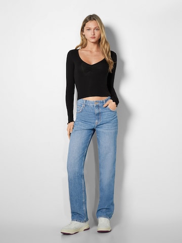 Bershka Regular Jeans in Blau