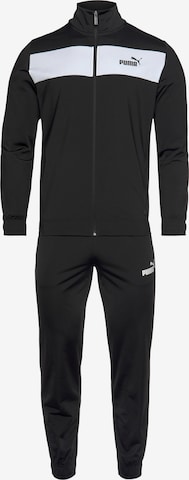 PUMA - Fato de treino 'Poly' em preto: frente