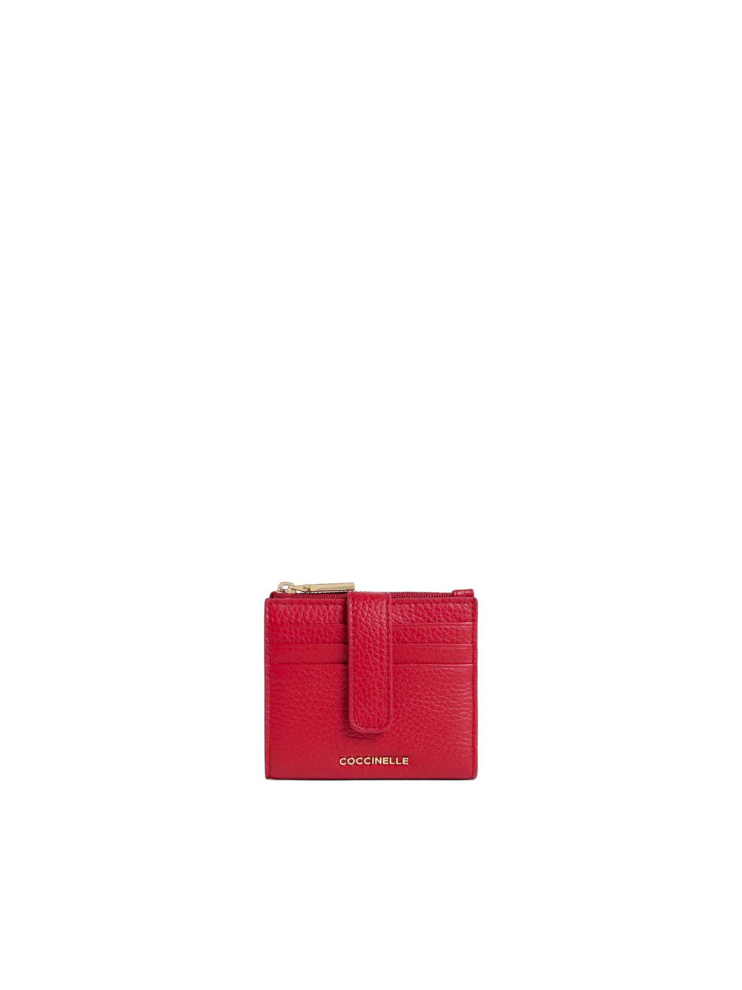 Coccinelle Portemonnaie 'COCCINELLE METALLIC 26 3'‌‌‌‌‌‌ in Rot