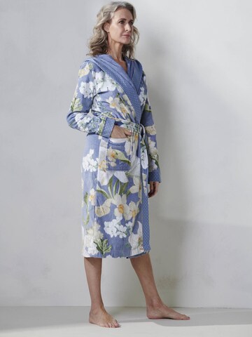 ESSENZA Long Bathrobe 'Perri Rosalee' in Blue