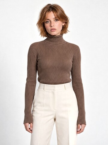 RYVAN Svetr 'Pullover' – hnědá