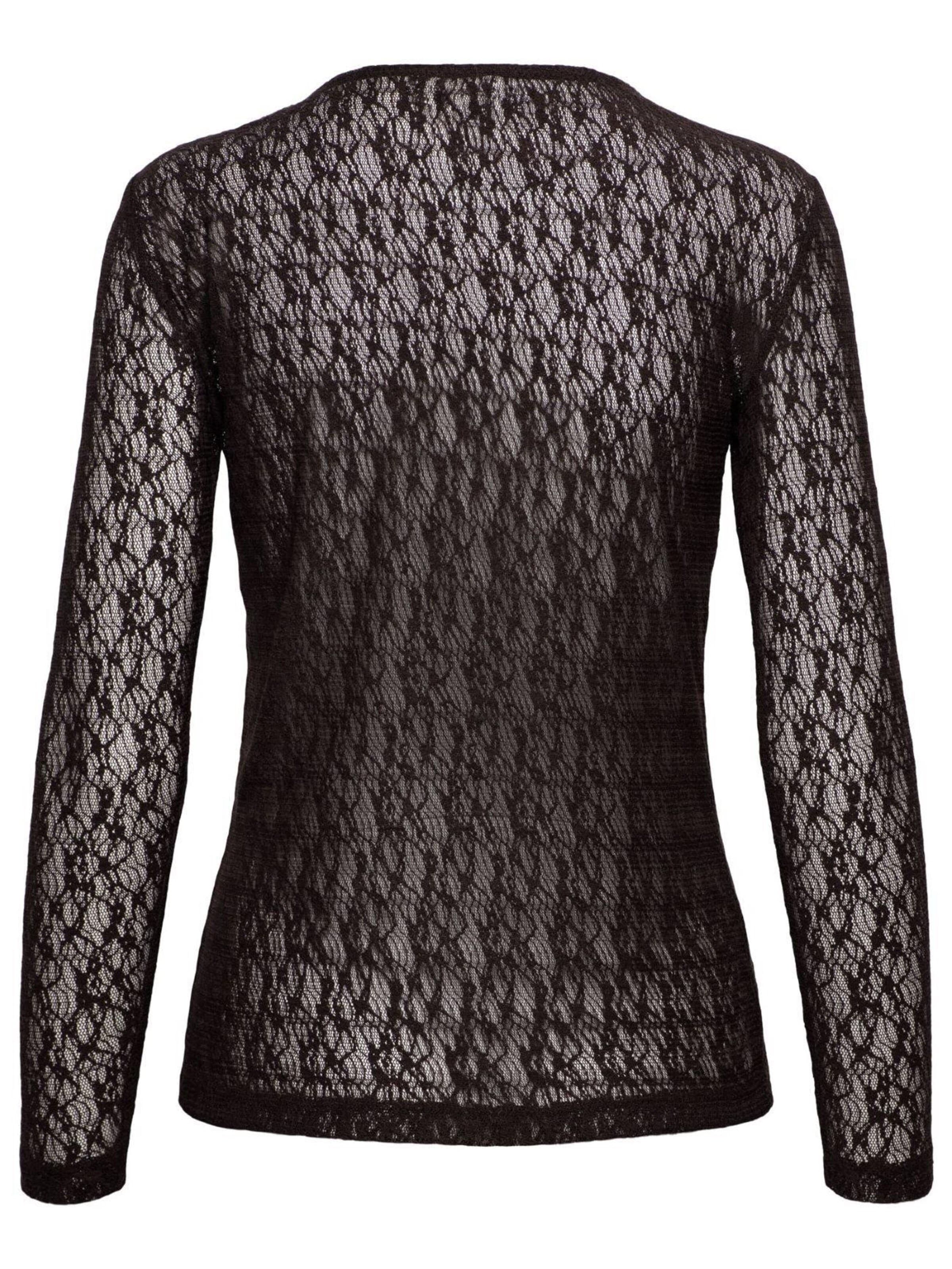 &co woman Shirt '&Co woman Tris Lace dark brown' in Brown