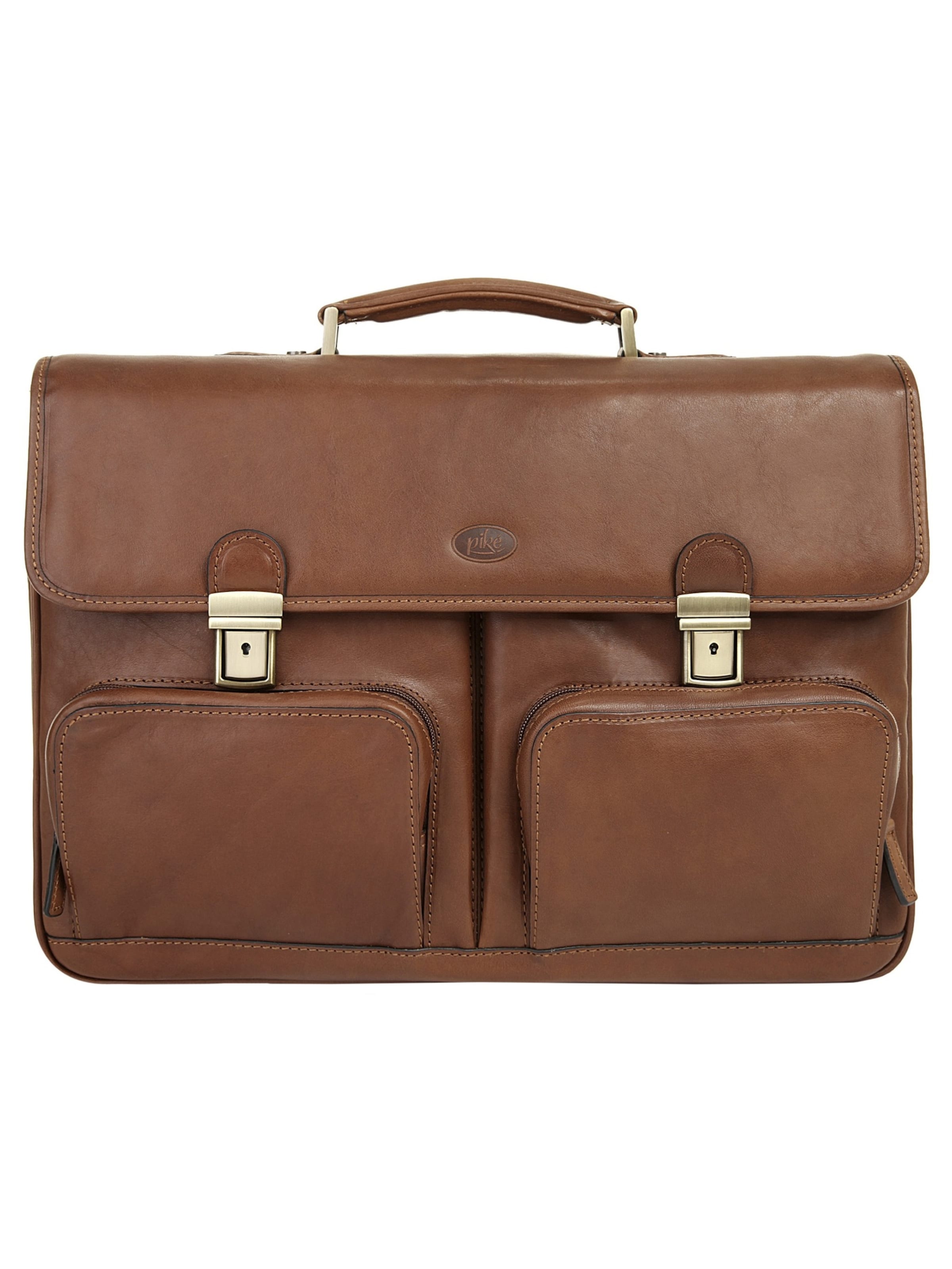 piké Aktenkoffer‌ in Braun: Vorderseite