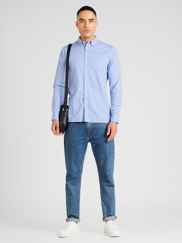 TOMMY HILFIGER Slim fit Button Up Shirt in Blue