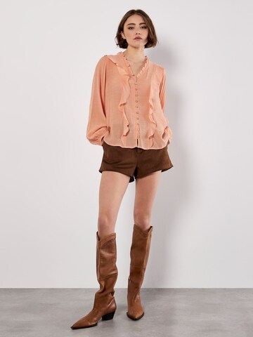Chemisier Apricot en orange
