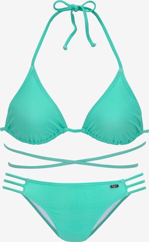 BUFFALO Triangel Bikini in Groen: voorkant