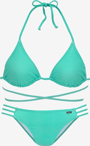 BUFFALO Triangel Bikini in Grün: predná strana