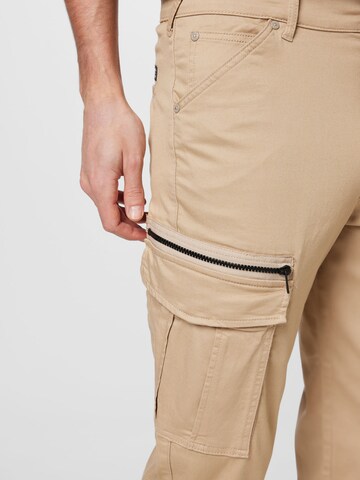 JACK & JONES Конический (Tapered) Брюки-карго 'Ace Dex' в Бежевый