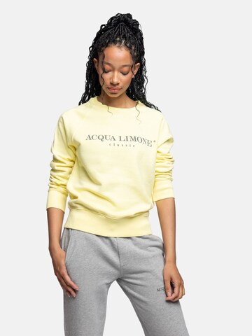 Acqua Limone Sweatshirt 'College Classic' i gul