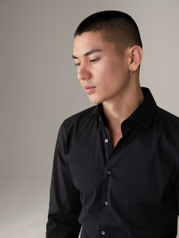 STRELLSON Slim fit Button Up Shirt ' Santos ' in Black