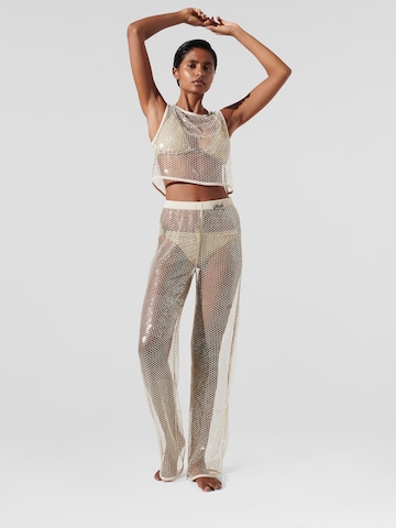 Karl Lagerfeld Normální Kalhoty 'Sequin' – béžová